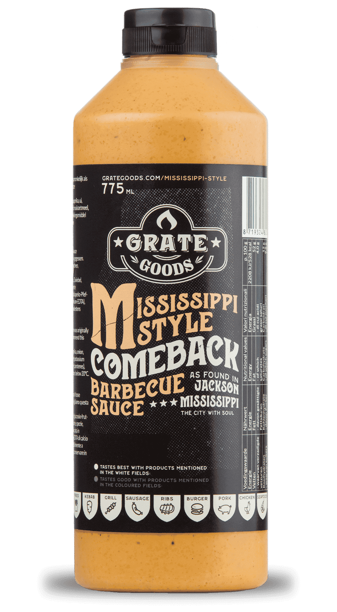 Mississippi Style Comeback barbecue sauce - bbq saus - Grate Goods